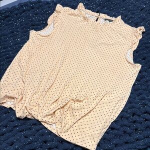 Adrianna Papell Pink Sleeveless Ruffled Blouse